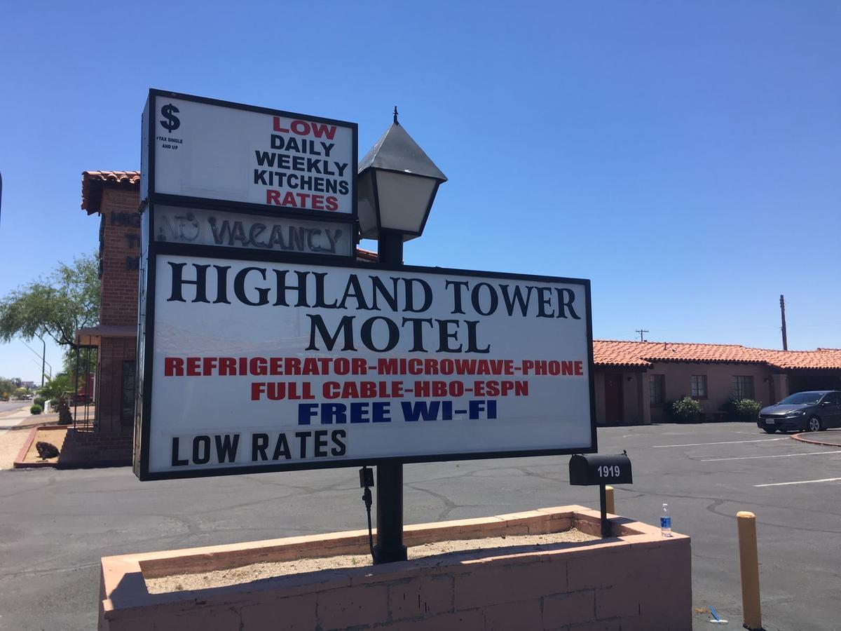 Highland Tower Motel Tucson Exteriér fotografie